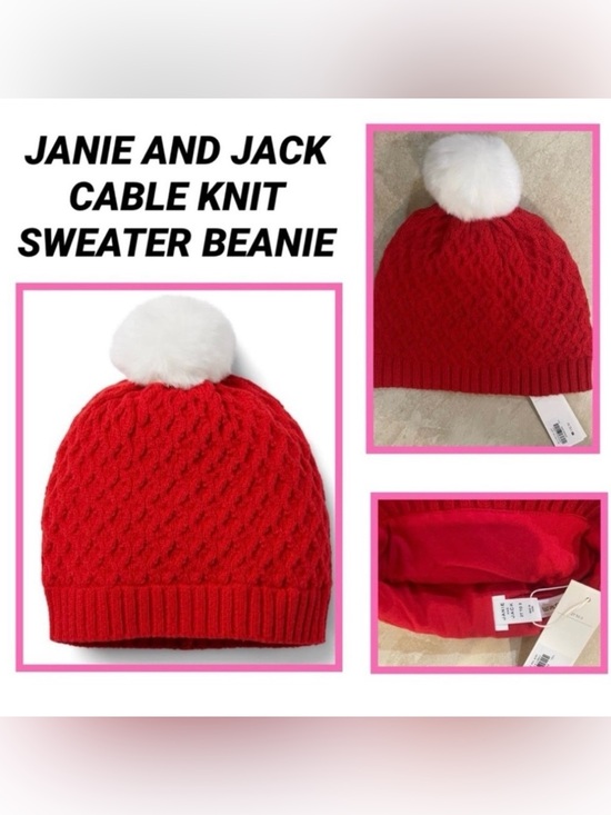 Janie and Jack Other - Janie and Jack Cable Knit Sweater Beanie